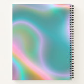 Elegant Pink Iridescent Holographic ノートブック (裏面)