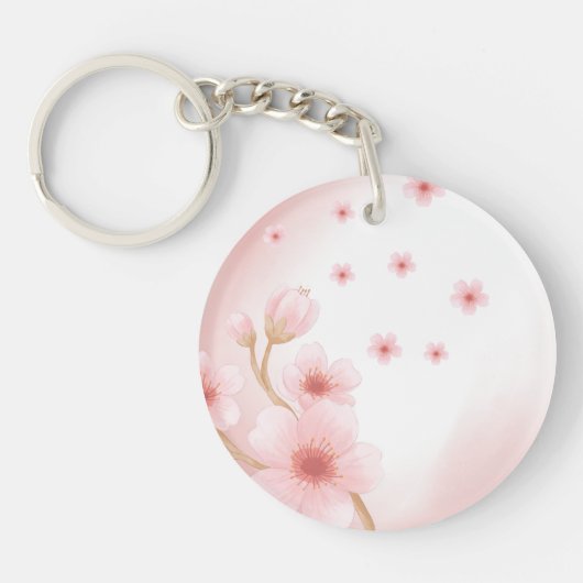Elegant Pink Keychain Accessory キーホルダー (正面)