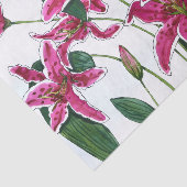 Elegant Pink Lilies Tissue Paper 薄葉紙 (詳細)