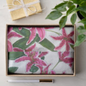 Elegant Pink Lilies Tissue Paper 薄葉紙 (ギフト)
