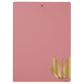 Elegant Pink Logo Custom Text clipboard クリップボード (裏面)