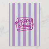 Elegant Pink Macaron 30th Birthday Party  招待状 (裏面)