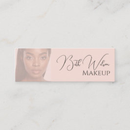 Elegant Pink Makeup 1 photo Business  スキニー名刺