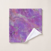 Elegant Pink Marble Pattern With Monogram バスタオルセット (ウォッシュタオル)