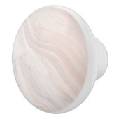 Elegant Pink Marble Texture Ceramic Drawer Knob セラミックノブ (右)