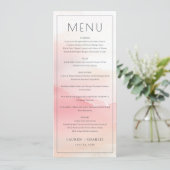 Elegant Pink Menu Template メニュー (スタンド正面)