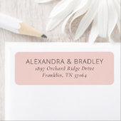 Elegant Pink Minimalist ラベル (インサイチュ)