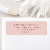 Elegant Pink Minimalist ラベル (インサイチュ)