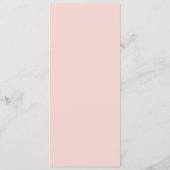 Elegant Pink Minimalist Menu メニュー (裏面)