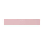 Elegant Pink Minimalist Names 招待状ベリーバンド (フラット)