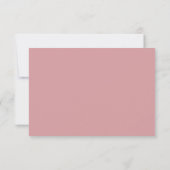 Elegant Pink Minimalist RSVP (裏面)
