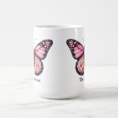 Elegant Pink Monarch Butterfly Wrap  モーフィングマグカップ (中央)