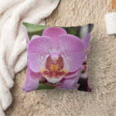 Elegant Pink Orchid Floral Nature Close-up Throw P クッション (ブランケット)