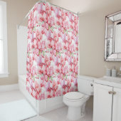 Elegant Pink Orchids Shower Curtain シャワーカーテン (インサイチュ)