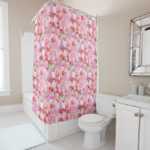 Elegant Pink Orchids Shower Curtain シャワーカーテン (インサイチュ)