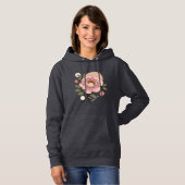 Elegant Pink Peony Botanical Art Women's Sweatshir パーカ (正面フル)