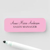 Elegant Pink Professional Name  名札 (インサイチュ)