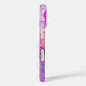 Elegant Pink & Purple Alcohol Ink Gold Glitter Cas Case-Mate iPhoneケース (裏面 / 右)