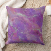 Elegant Pink, Purple And Silver Marble Pattern クッション (ブランケット)
