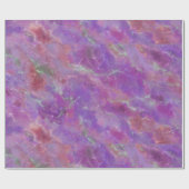 Elegant pink, purple and silver Marble Pattern ラッピングペーパー (フラット)