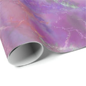 Elegant pink, purple and silver Marble Pattern ラッピングペーパー (ロールコーナー)