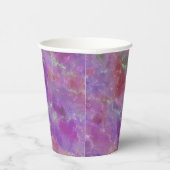 Elegant pink, purple and silver Marble Pattern 紙コップ (右)