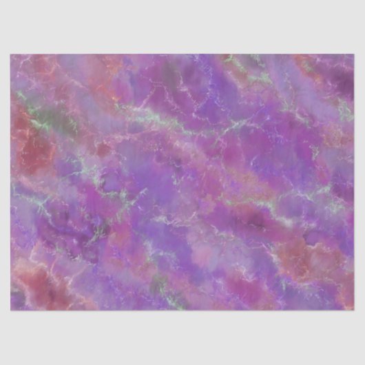 Elegant pink, purple and silver Marble Pattern 薄葉紙 (正面)