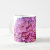 Elegant pink purple blue floral コーヒーマグカップ (正面左)