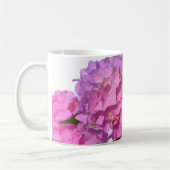 Elegant pink purple blue floral コーヒーマグカップ (左)
