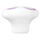 Elegant Pink Purple Butterfly Pretty Drawer Knob セラミックノブ (側面)