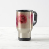 Elegant pink Ranunculus トラベルマグ (正面右)