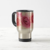 Elegant pink Ranunculus トラベルマグ (正面左)