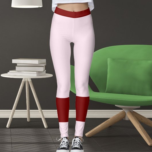 Elegant Pink Red Valentine's Day Girlfriend Gift  レギンス