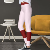 Elegant Pink Red Valentine's Day Girlfriend Gift  レギンス