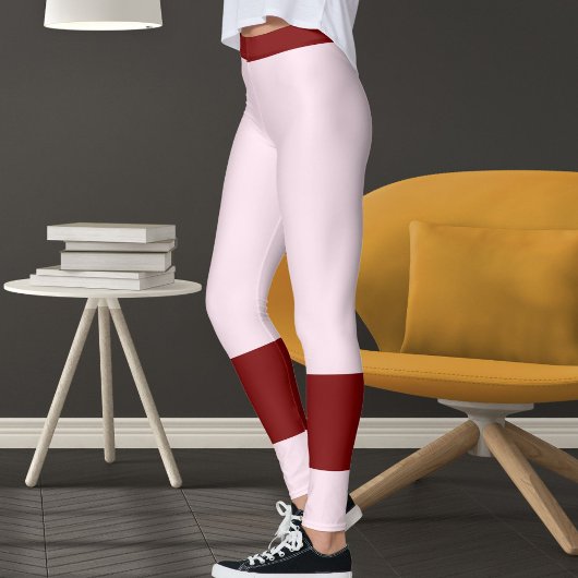 Elegant Pink Red Valentine's Day Girlfriend Gift  レギンス