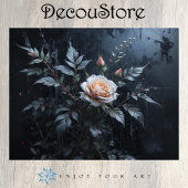 Elegant Pink Rose Decoupage 薄葉紙