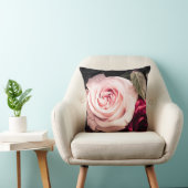Elegant Pink Rose Flower Floral Design クッション (椅子)