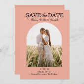 Elegant Pink Rose Garden  セーブザデート (正面/裏面)