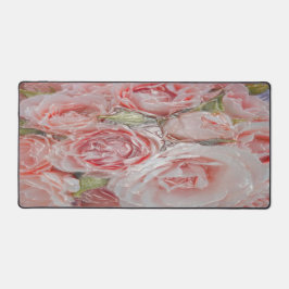 Elegant Pink Roses - Desk Mat デスクマット