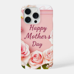 Elegant Pink Roses Happy Mother’s Day iPhone 15 Pr Proケース