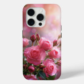 Elegant Pink Roses Phone Case Case-Mate iPhoneケース (裏面)