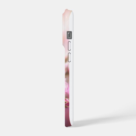 Elegant Pink Roses Phone Case iPhoneケース (左側面)