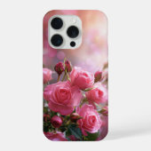 Elegant Pink Roses Phone Case iPhoneケース (裏面)