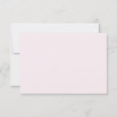 Elegant Pink RSVP Card (裏面)