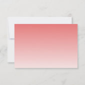 Elegant Pink RSVP Card (裏面)