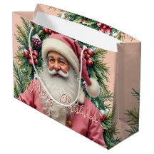 Elegant Pink Santa