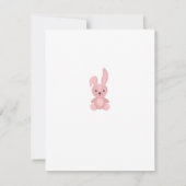 Elegant Pink Stork Baby Shower  ノートカード (裏面)