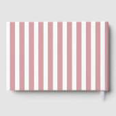 Elegant Pink Stripes ゲストブック (裏面)