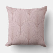 Elegant Pink Tiled Fan Design クッション (正面)