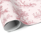 Elegant Pink Toile Pattern | Easter Wrapping Paper ラッピングペーパー (ロールコーナー)